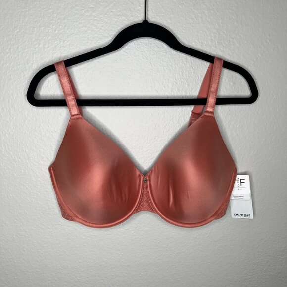 Chantelle Womens Norah Chic Comfort Flex Peach T-Shirt Bra 38F 16m6 - Picture 2 of 9